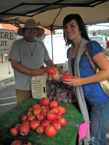 Jaclyn and the apple man