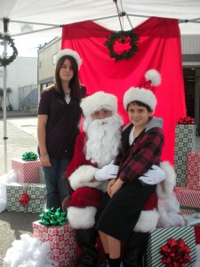 MV Santa and kids