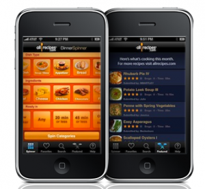 Dinner Spinner app
