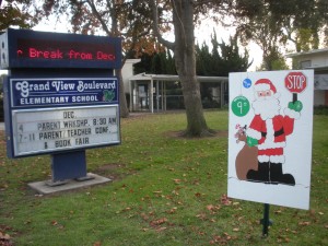 Santa stop at Grand View