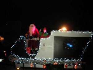 Santa leaving