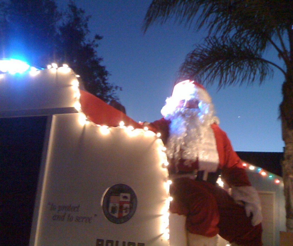 LAPD Santa in Mar Vista