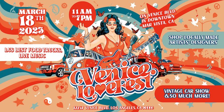 the venice love fest promotional poster